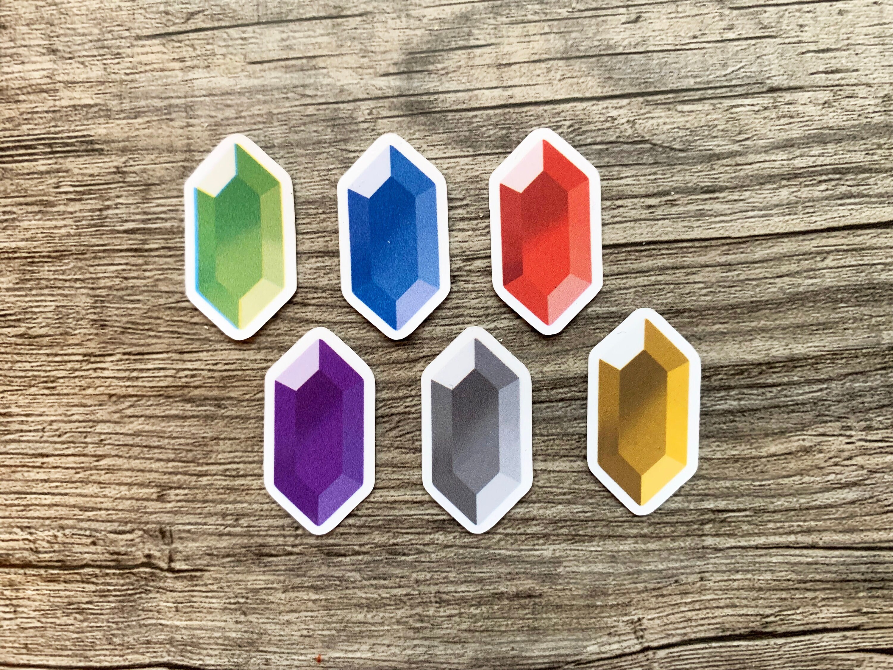 6x Rubies From the Legend of Zelda Series vinyl Sticker in Set - Etsy