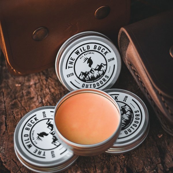 Leather Beeswax Balm, All Natural Leather Conditioner - Restore & Protect