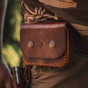 Bushcraft Gürteltasche aus Leder