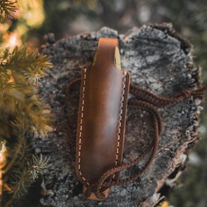 Leather Neck Sheath for Mora Eldris Knife - Etsy