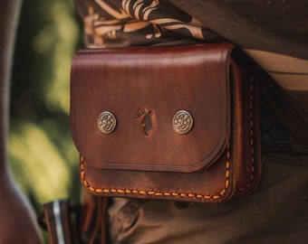 Bushcraft Leather Belt Bag