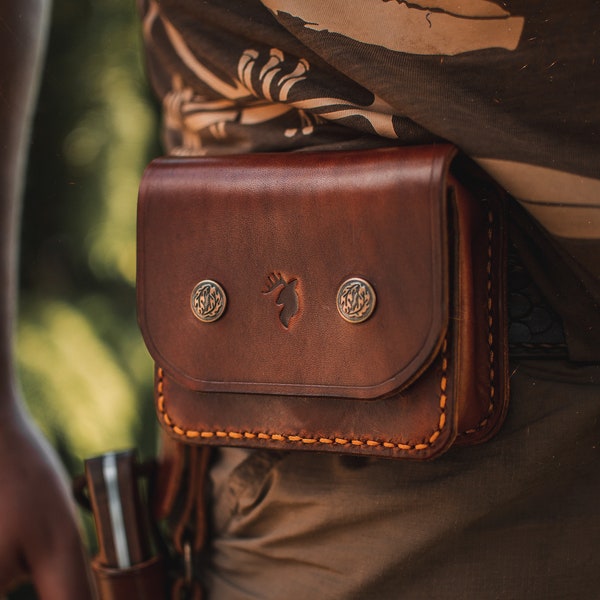 Bushcraft Leather Belt Bag