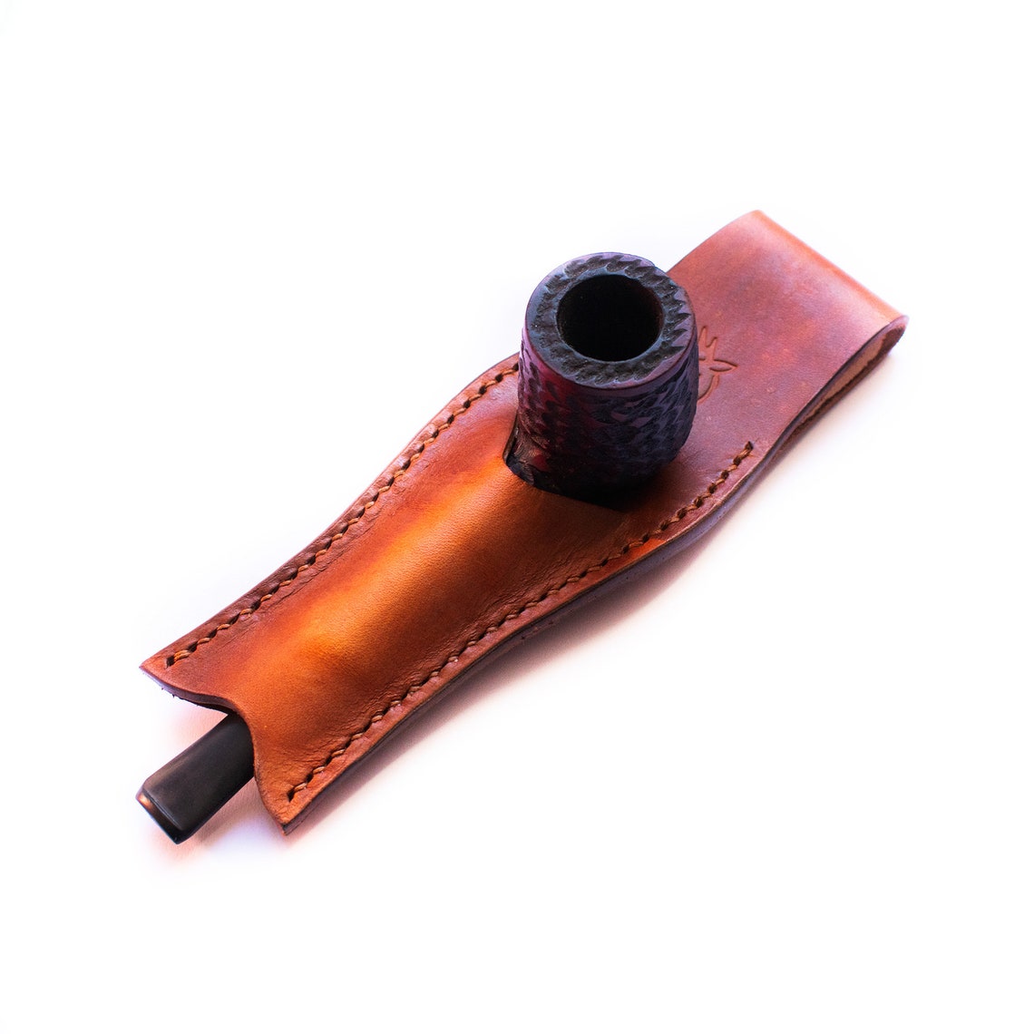 Leather Smoking Pipe Holster Personalized Belt pipe holder Etsy