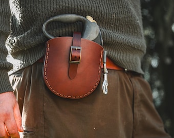 Leren holster voor Flexi Giant-hondenriem