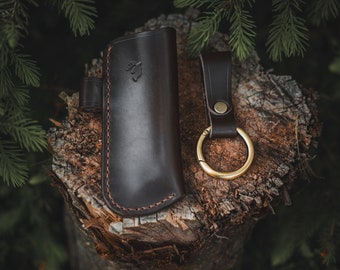 シルキーポケットボーイ170用レザーシース（フェロロッドループ付き