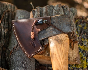 Universal Leather Axe Sheath In Few Sizes with Free Personalization