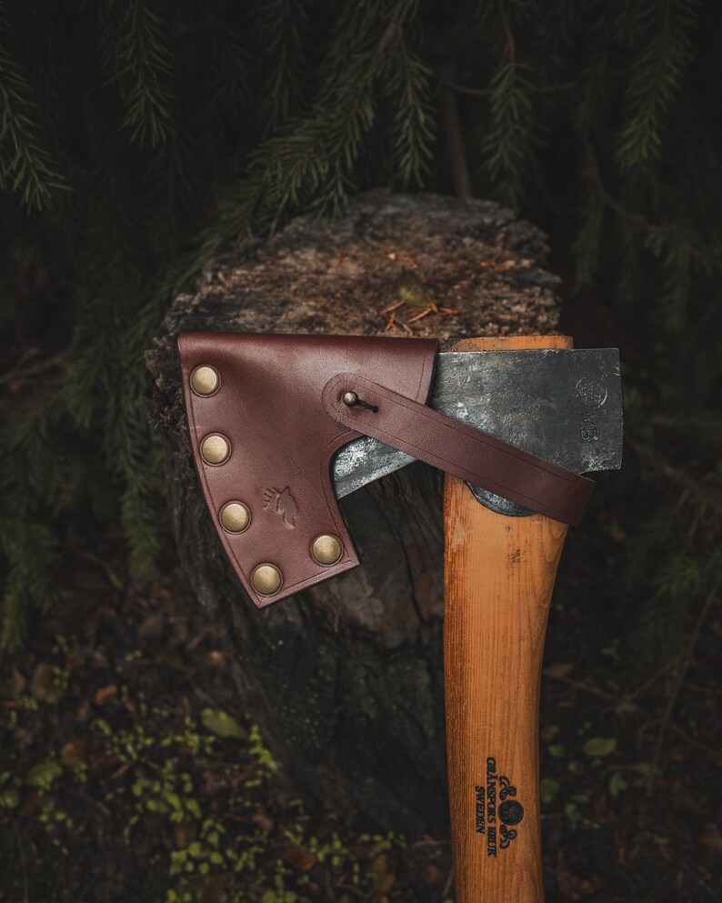 Leather Axe Sheath for 8cm Blades - Etsy
