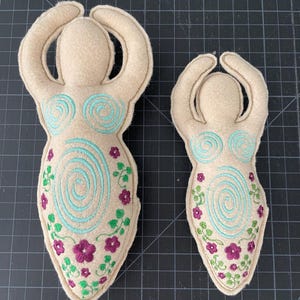 Spiral Goddess Doll, Pentagram doll,  with Custom Storage Bag