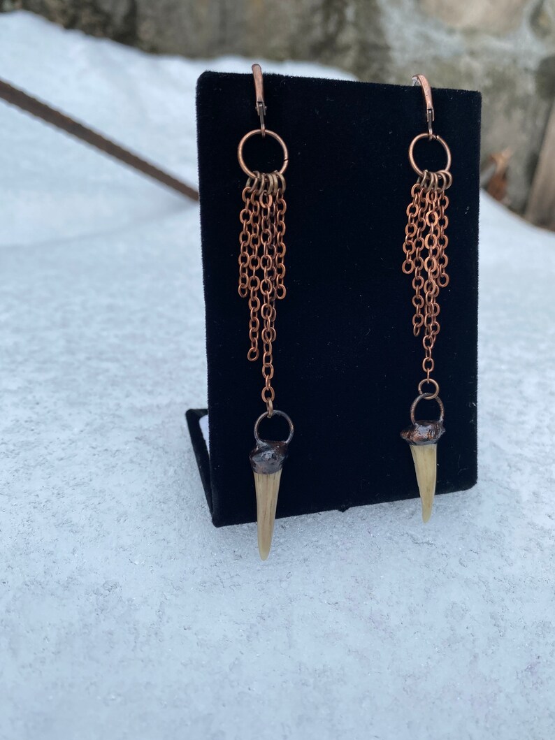 Shark Tooth and Chain Dangles