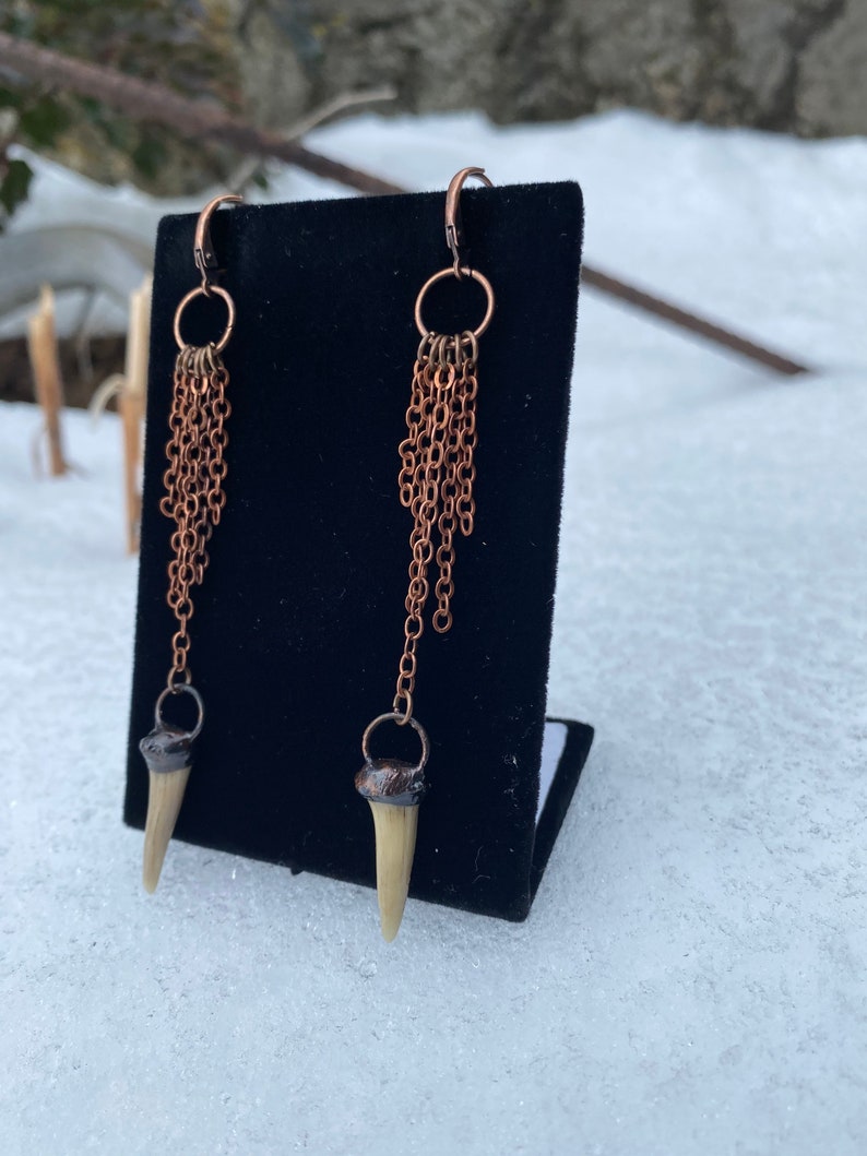 Shark Tooth and Chain Dangles