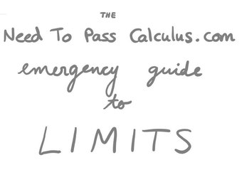 Calculus Limits Notfall-Studienführer (einfache Erklärungen und gelöste Probleme!)