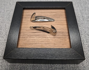 Pinzas para el pelo con púas de metal plateado: accesorios de cuerno de diablo (juego de 2)