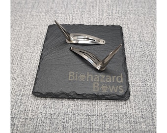 Pinzas para el cabello con puntas plateadas: Cuernos de diablo de metal, accesorios para el cabello alternativos