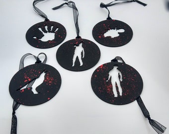 Decoración del árbol del terror - Decoraciones con temática de terror - Navidad oscura -