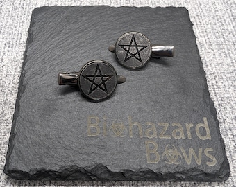 Pinzas para el cabello con pentagrama: accesorios góticos y alternativos de witchcore (juego de 2)