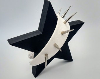 Halo - Corona con pinchos: Diadema de boda alternativa, Six The Musical, Tocado para ocasiones especiales