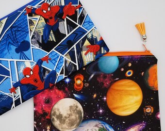 Planet and Blue Spider Bag