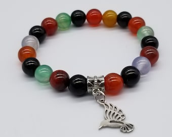 Seven Color Agate Bracelet