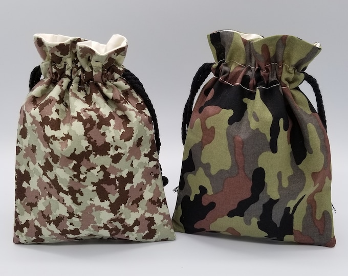 Camouflage Drawstring Bag