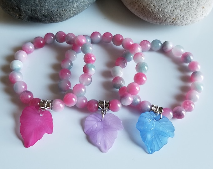 Fuchsia Jade Bracelet