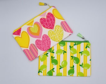 Pinky Heart and Yellow Lemon Bag