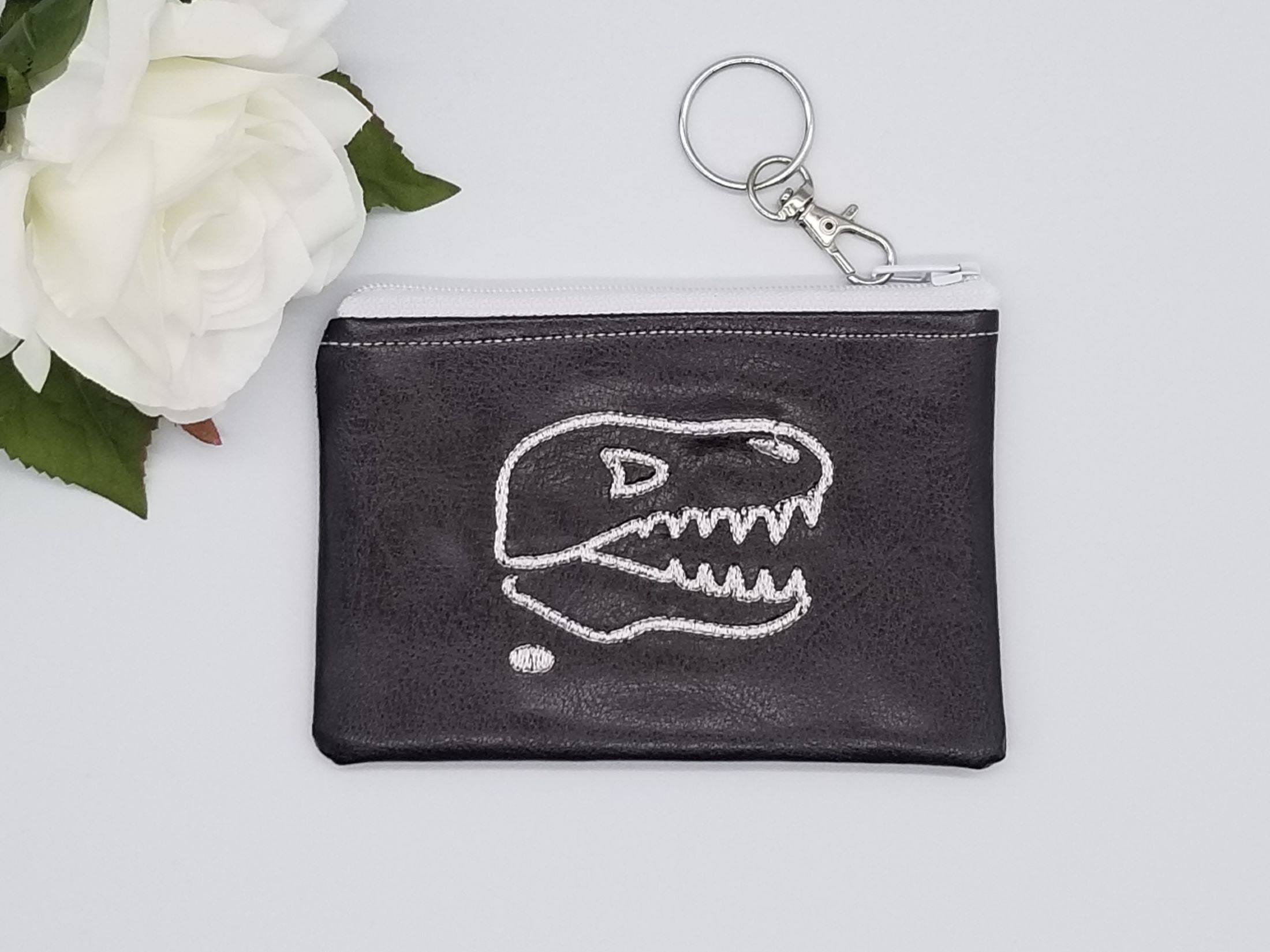 Custom Embroidery Keychain set Mini Bag Keychain Set Leather Etsy