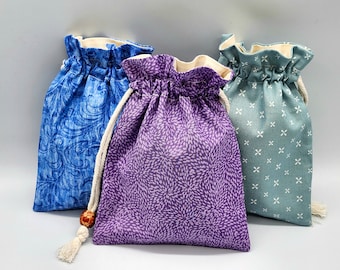 Minimalist Drawstring Fabric Gift Bag