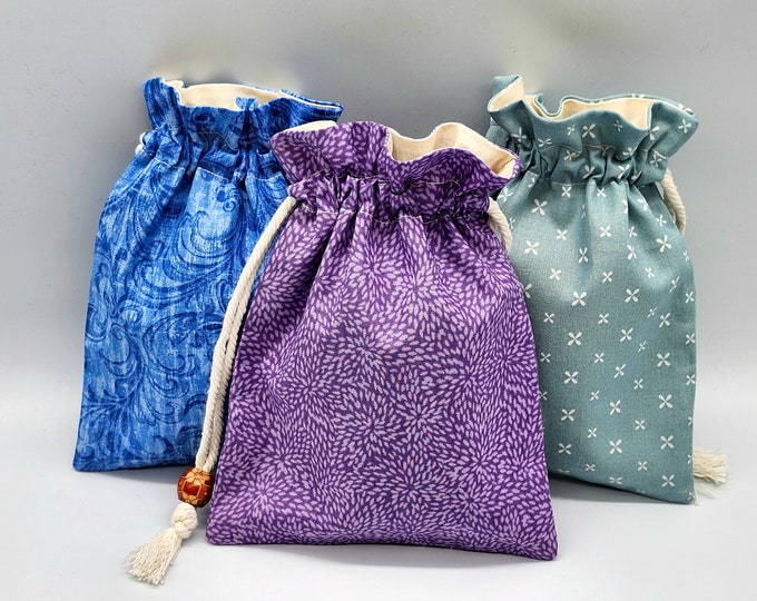 Minimalist Drawstring Fabric Gift Bag