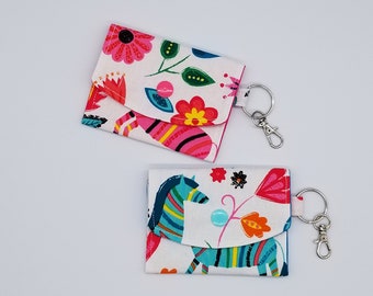 Horse Kids Wallet Keychains/ gift card bag