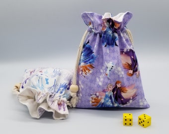 Reusable Fabric Gift Bag, Frozen Princess