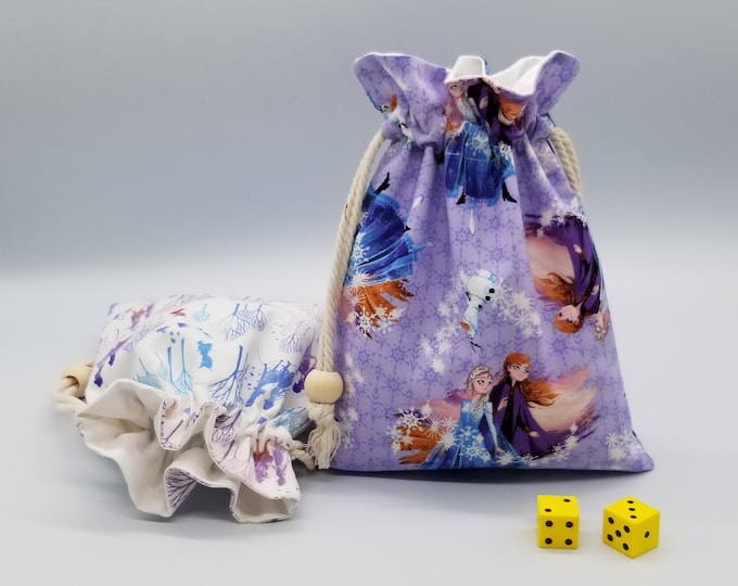 Reusable Fabric Gift Bag, Frozen Princess