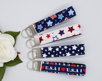 Star Keychains, I Love USA Keychains