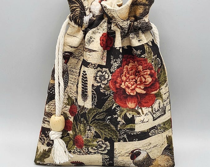 Vintage Drawstring Fabric Gift Bag
