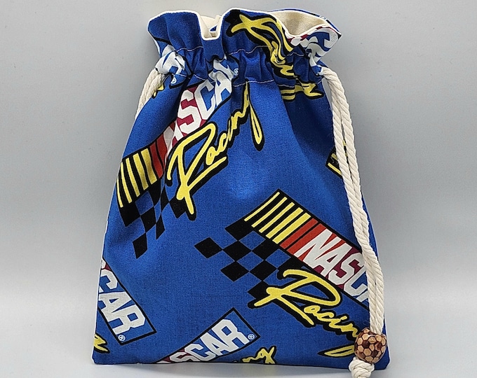 Racing Car Drawstring Fabric Gift Bag