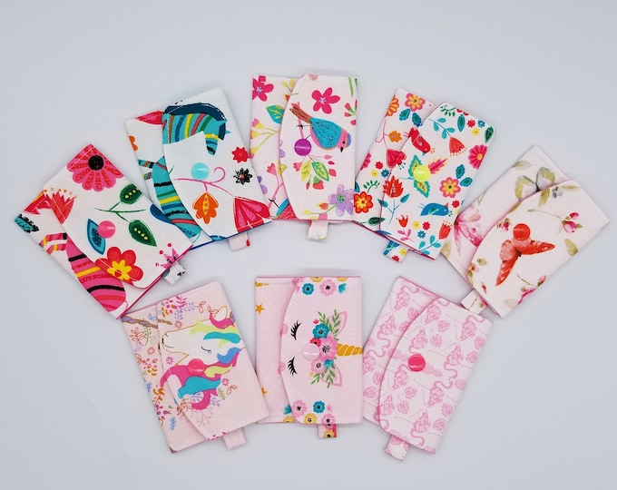 Pink Kids Wallet Keychains