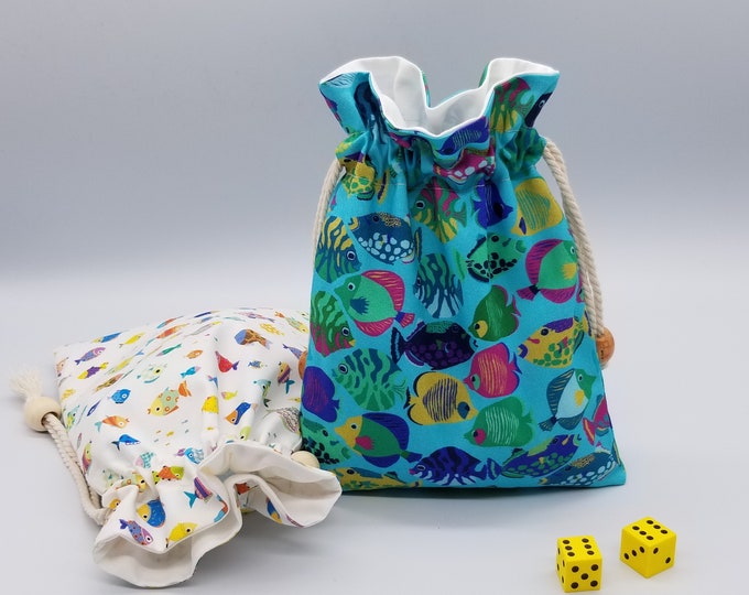 Reusable Fabric Gift Bag, Fish