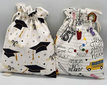 School  Drawstring Fabric Gift Bag