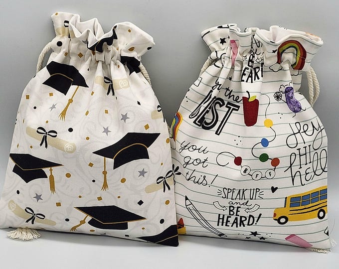 School  Drawstring Fabric Gift Bag