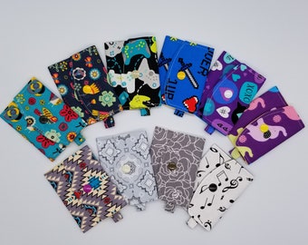 Gift Card Holder, Kids Snap Wallet Keychains