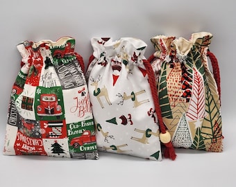 Christmas Drawstring Fabric Gift Bag