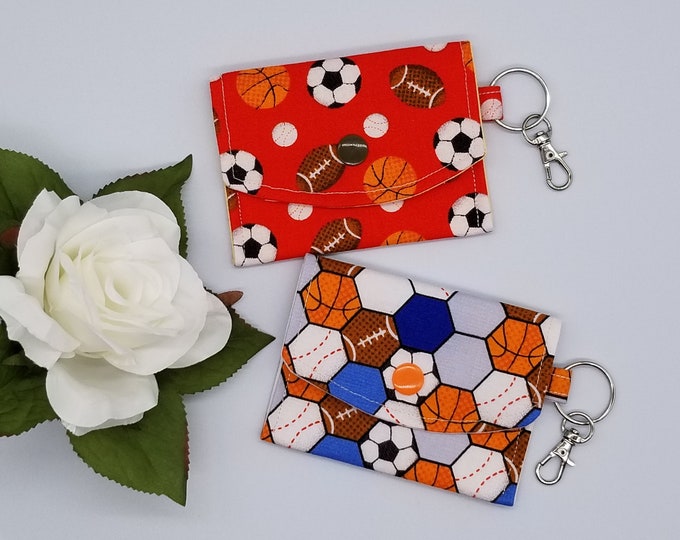 Sport Card Wallet Keychain/ gift card bag