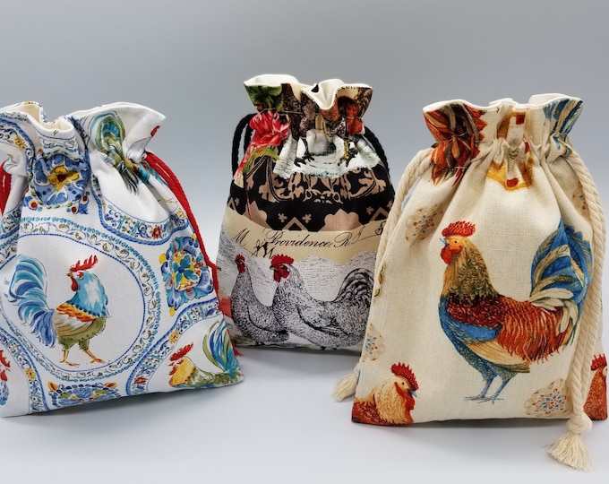 Rooster Drawstring Bag