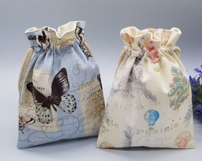Eiffel Tower Drawstring Bag