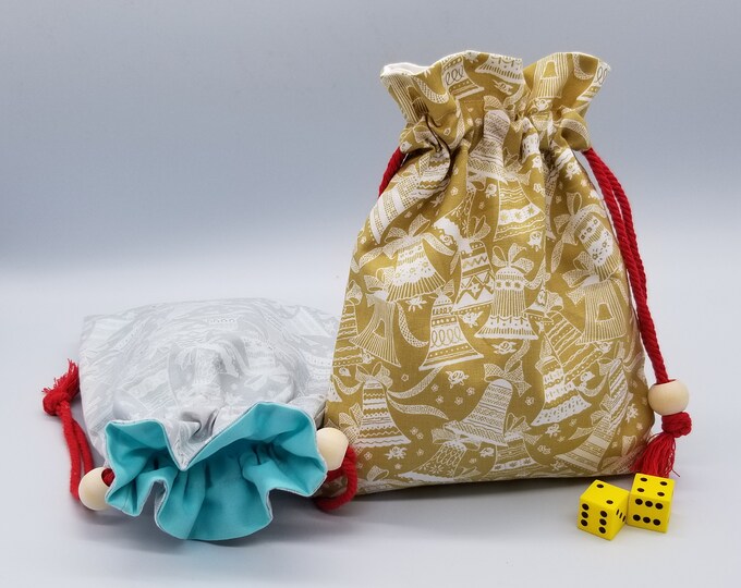 Reusable Fabric Gift Bag, Bell