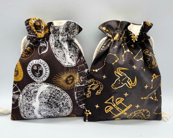 Zodiac Drawstring Fabric Gift Bag