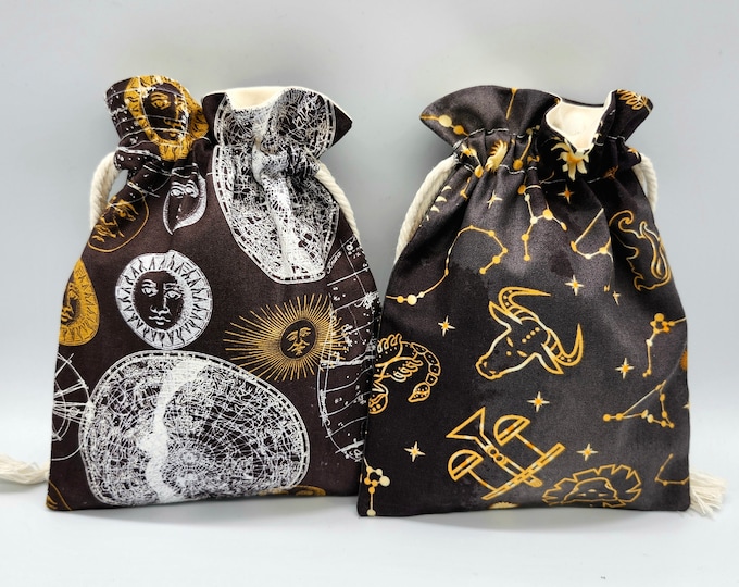 Zodiac Drawstring Fabric Gift Bag