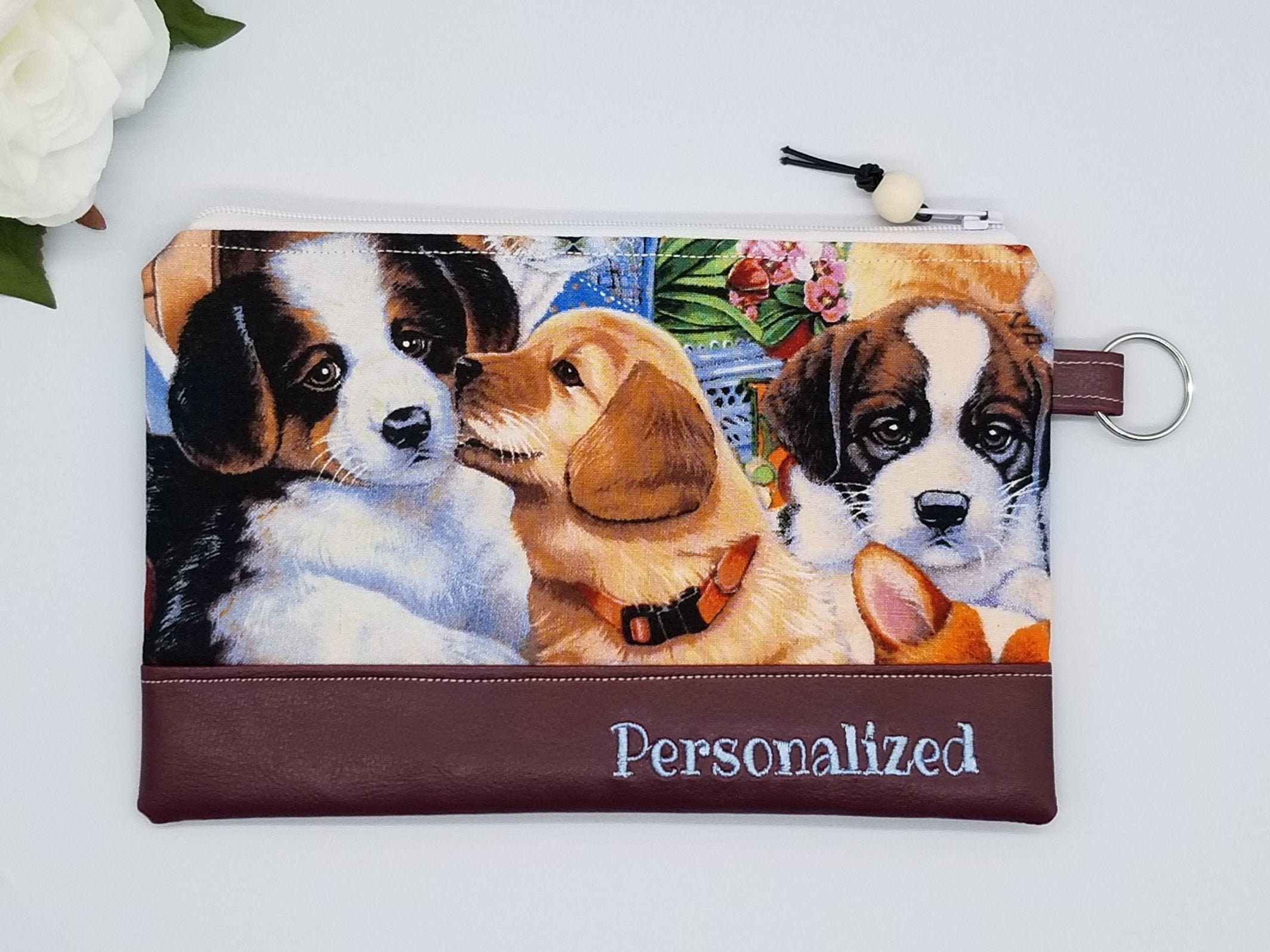  J JOYSAY Custom Pug Husky Dog Colored Pencil Case Personalized  Pencil Holder Stationery Bag with Zipper Large Capacity Customized Storage  Marker Box Stationery for Preppy Stuff : Arts, Crafts & Sewing