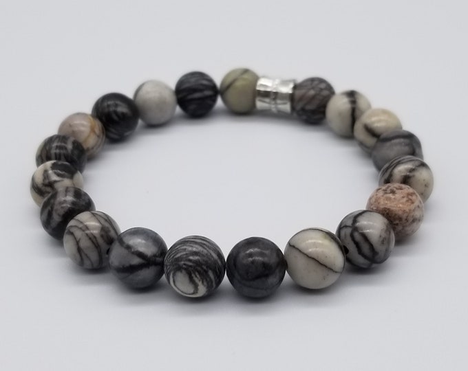 Black Silk Stone Bracelet