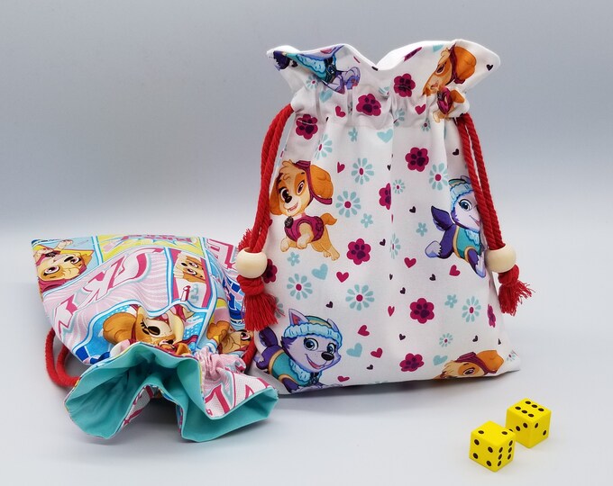 Reusable Fabric Gift Bag, Kids Puppy