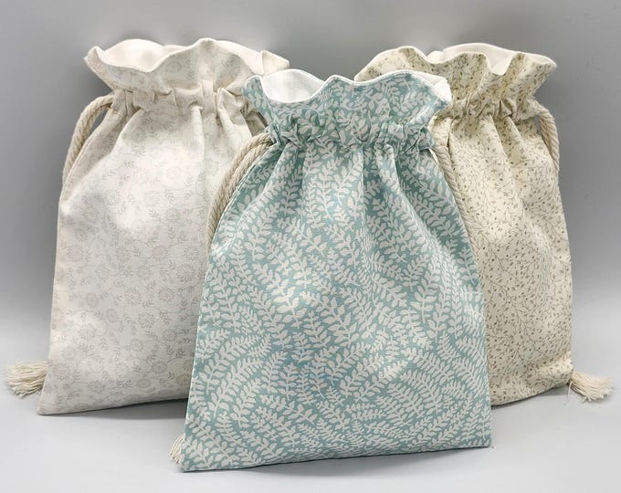 Nature Pastel Drawstring Fabric Bag